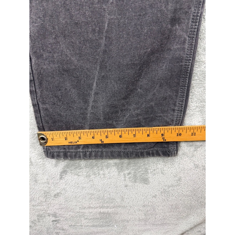 PJ Mark Mens Jeans 46x32 (Real 46x30.5) Charcoal Acid Washed Straight Baggy Leg - Picture 5 of 12